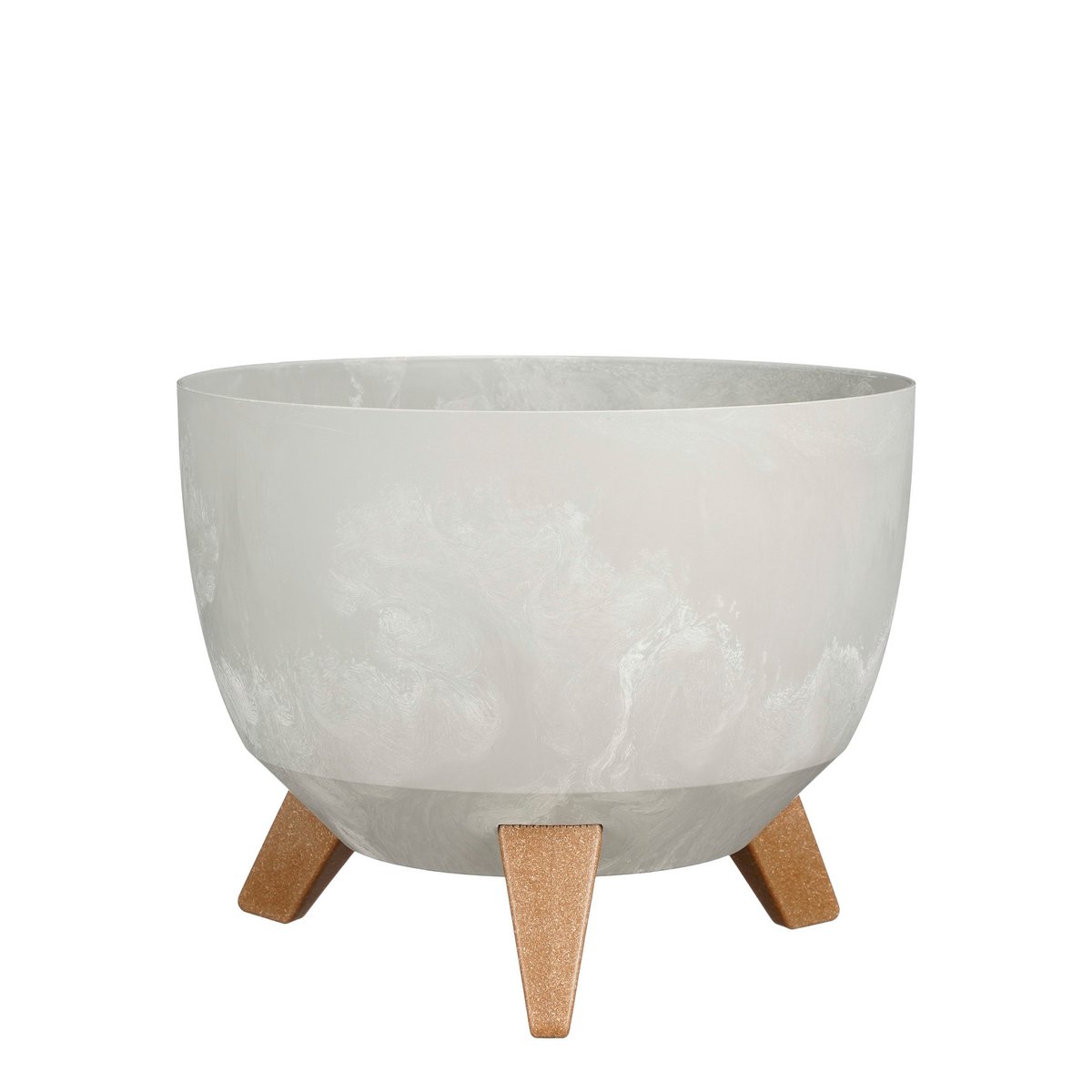 Plantenbak Doppio grijs cementlook, Ø29 cm