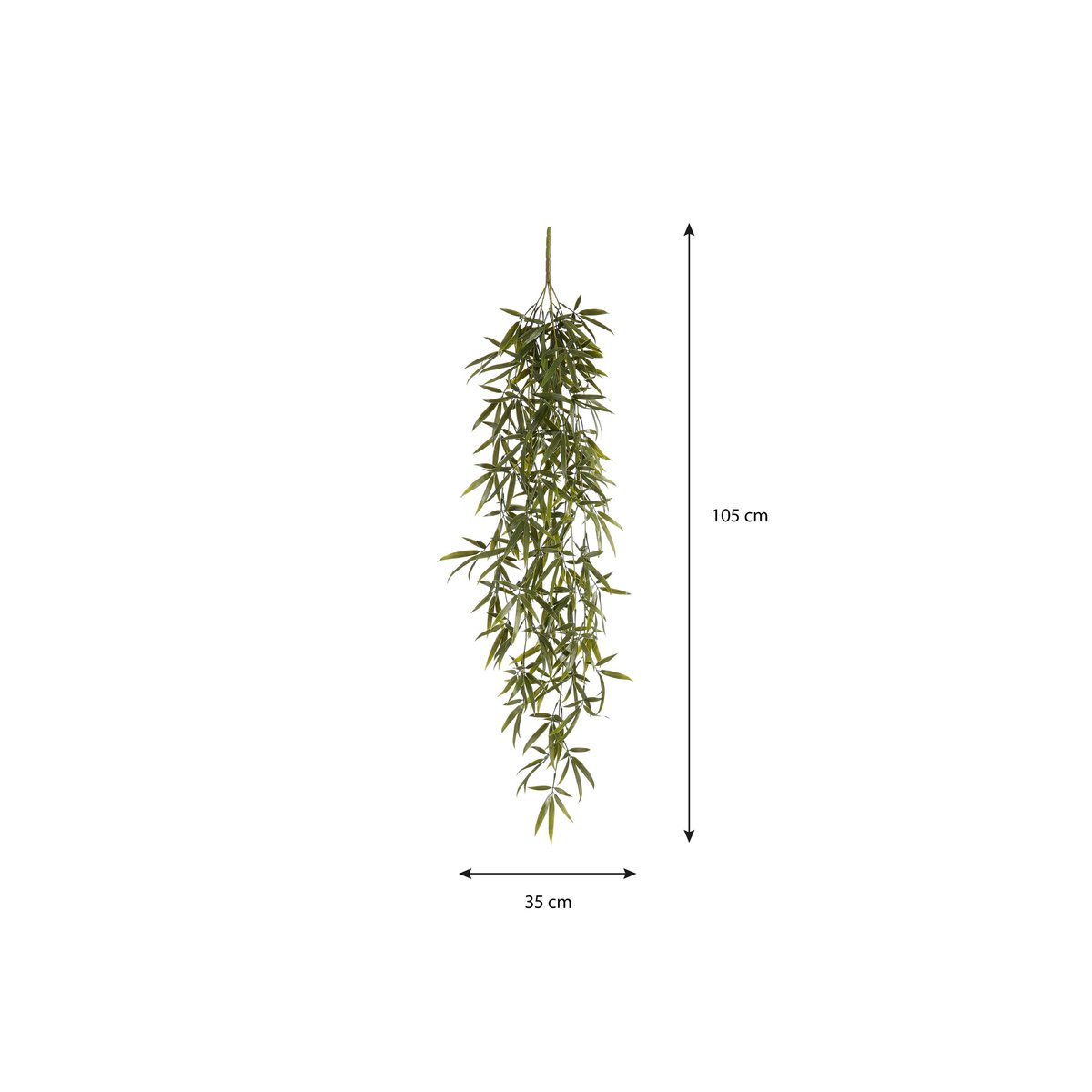 Bamboe hangende kunstplant, 105 cm