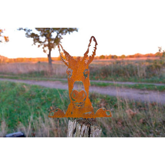 Roestmetalen peekaboo ezel Jakob