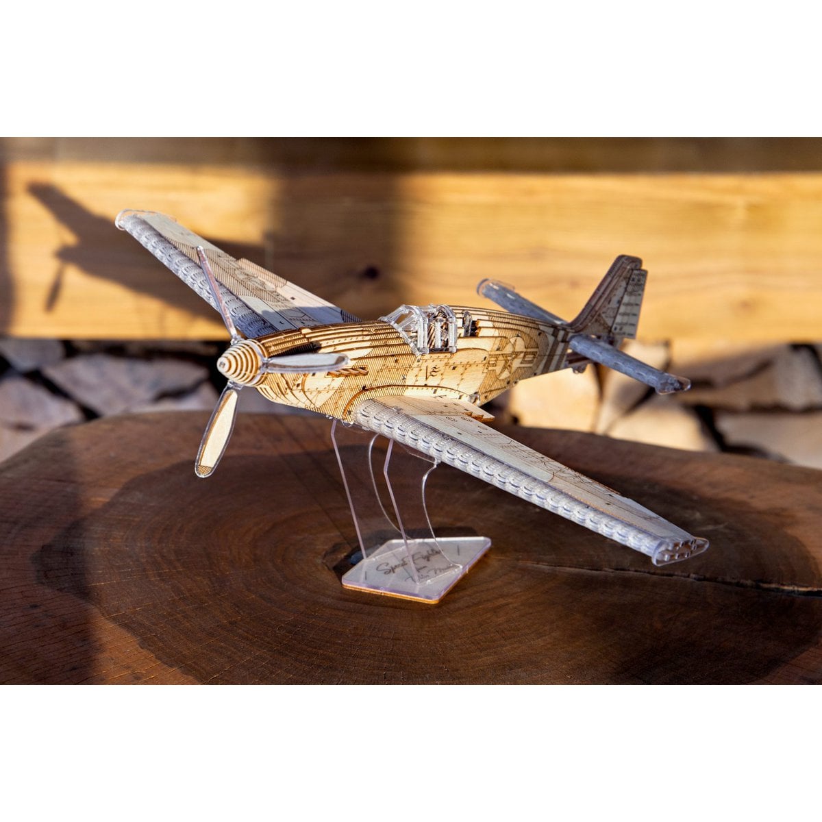 3D mechanisch modelbouw vliegtuig Speedfighter 35 × 13,5 × 30 cm – 562 stukjes