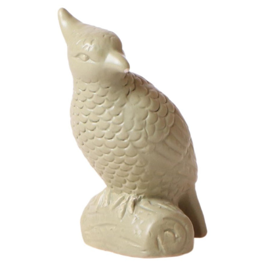 Cockatoo ornament, wit keramiek, 12 cm