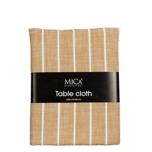 Mica Decorations Alivo Tafelkleed – Organisch Katoen Bruin (140 x 250 cm)