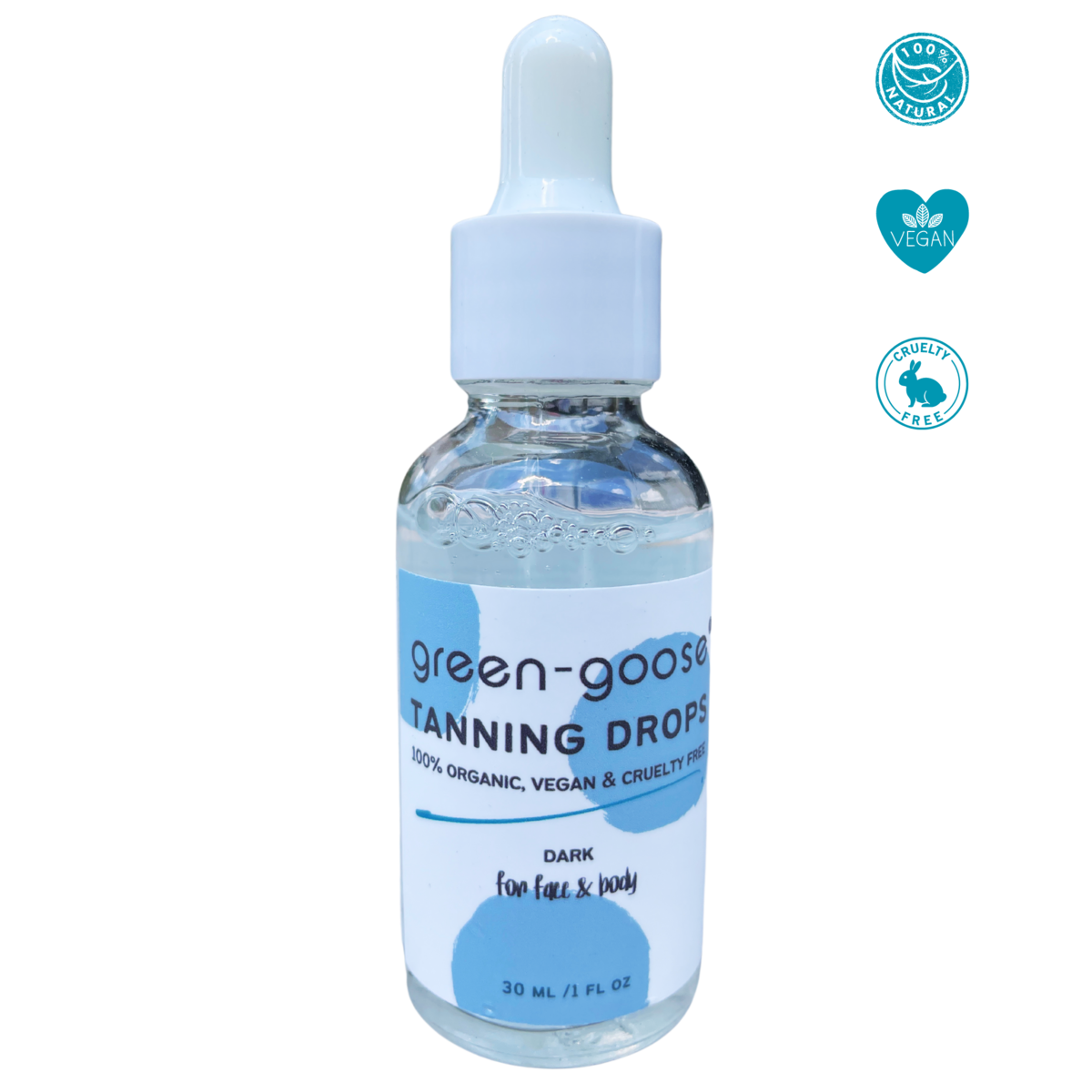 Zelfbruinende druppels voor gezicht en lichaam, 30 ml