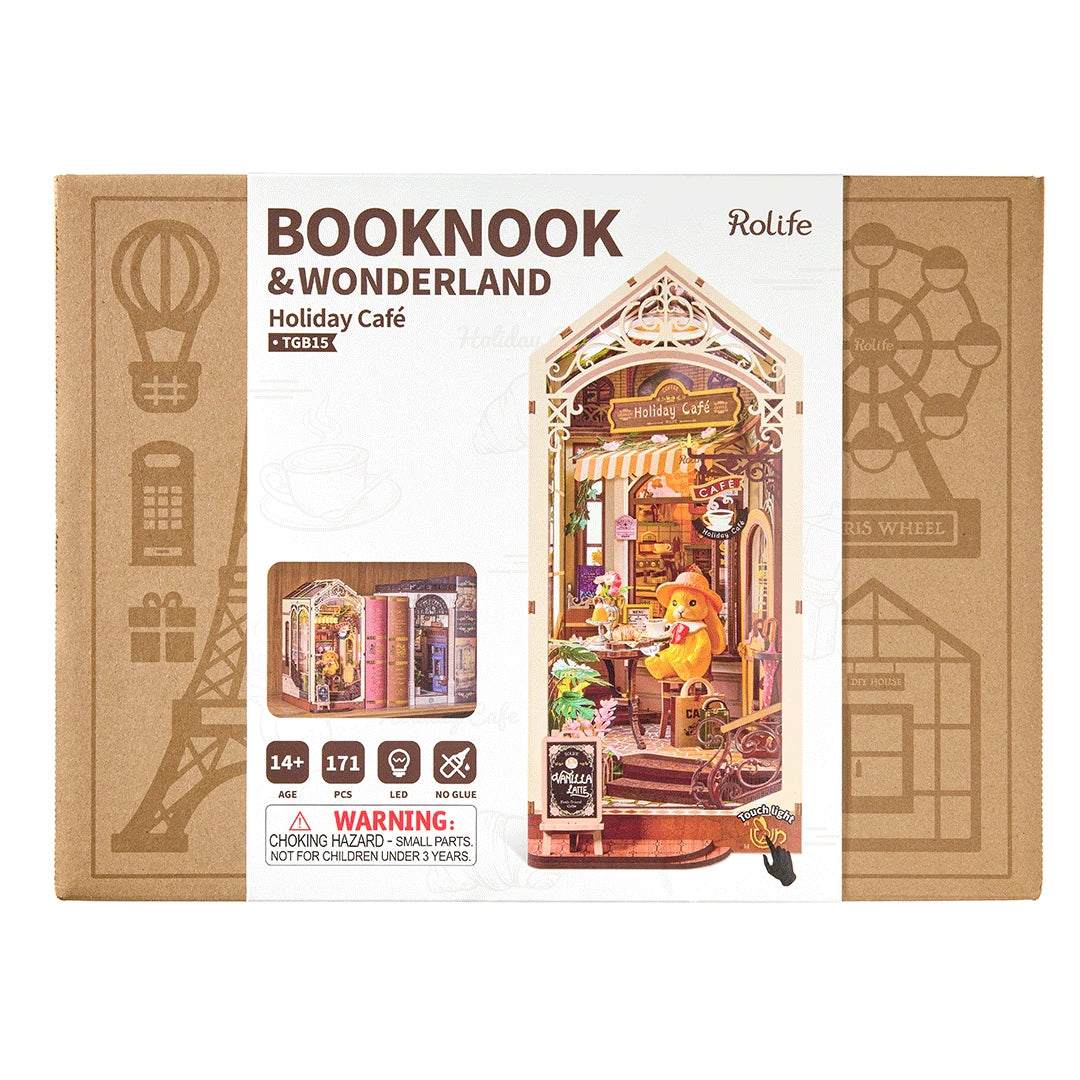 DIY book nook holiday café, 31,6 cm