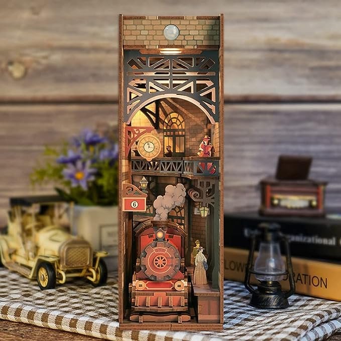 DIY book nook the steam age bookend, 24,5 cm