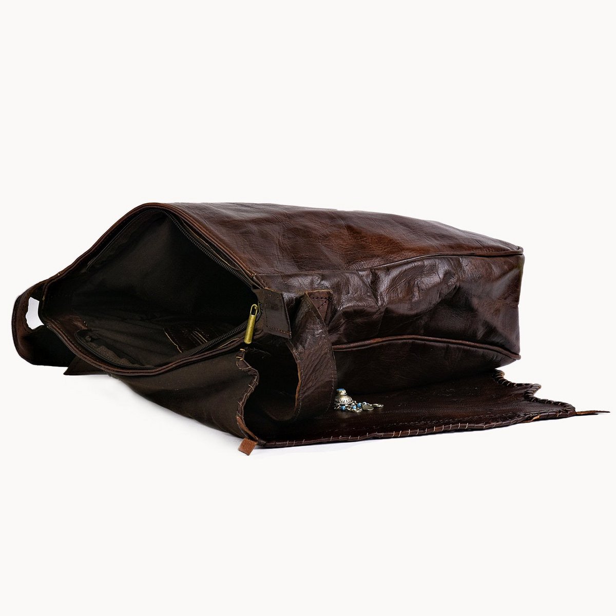 Pandora leren schoudertas, 30 × 9 × 33 cm