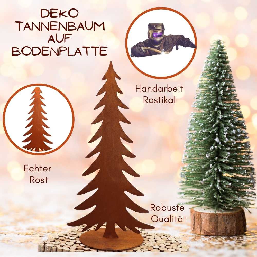 Roestmetalen kerstboom, 3 formaten