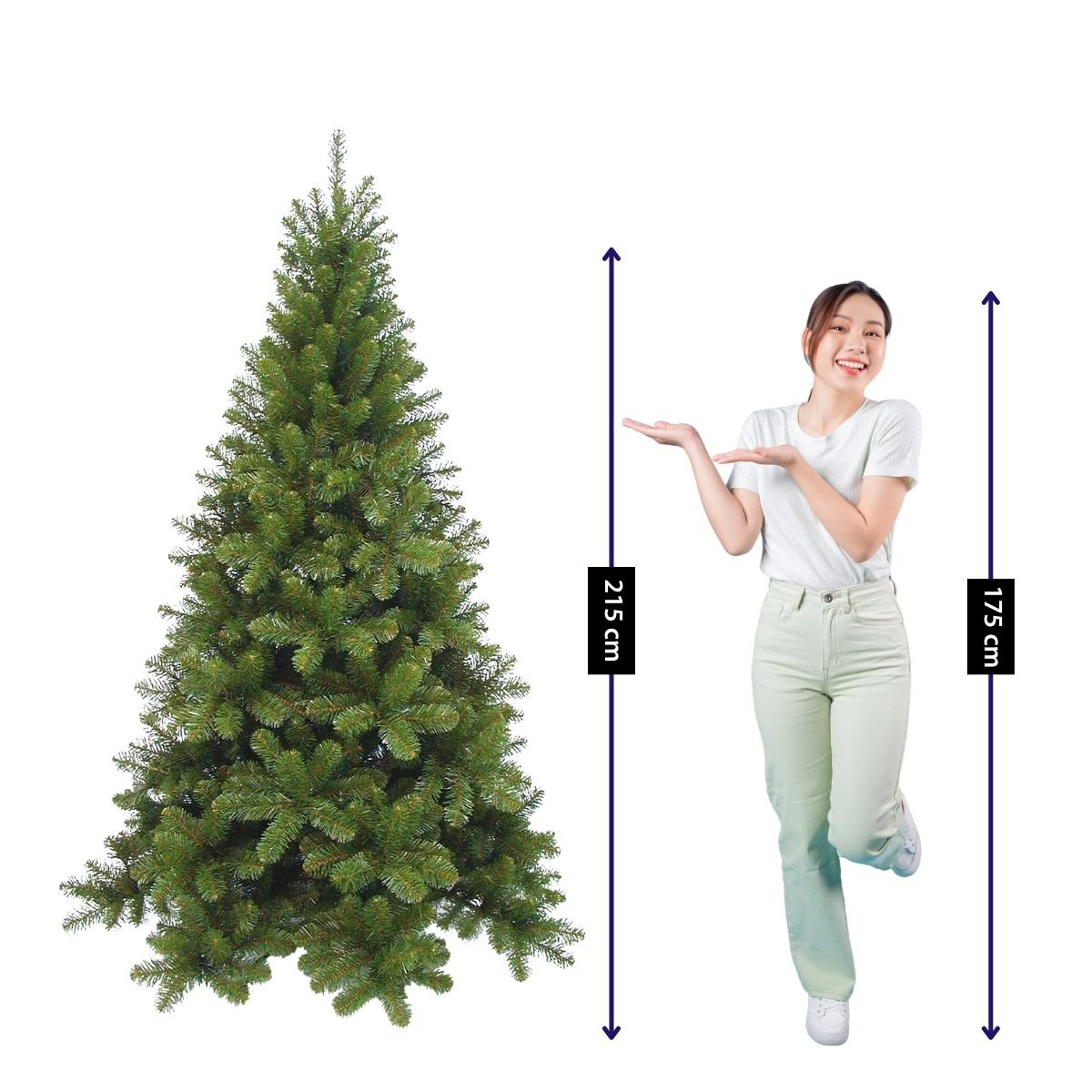 Tuscan kunstkerstboom, 215 cm
