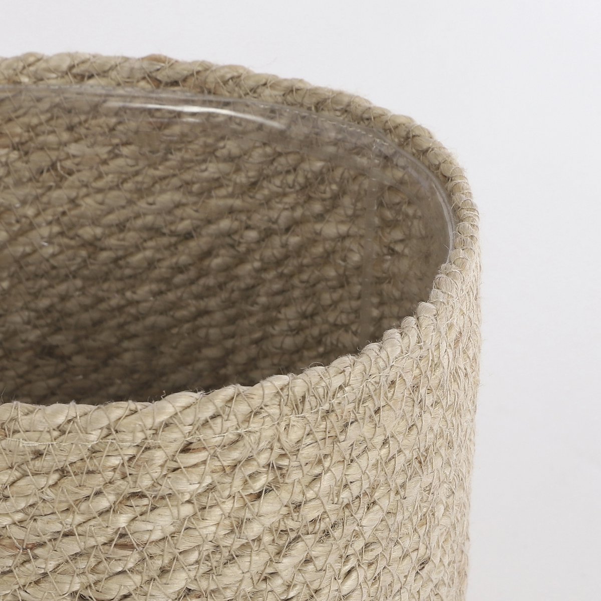 Atlantic plantenmand, jute, crème, 20 × Ø 20 cm