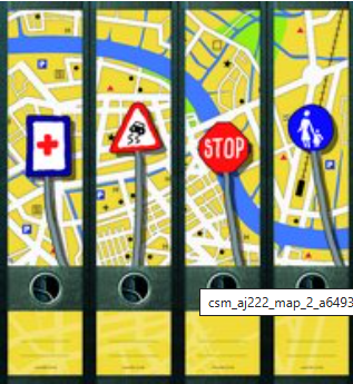 Ordneretiketten breed, First aid, set van 4