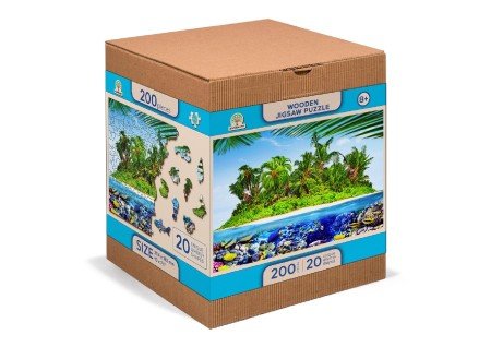 Exotic treasure island, houten legpuzzel 200 stukjes