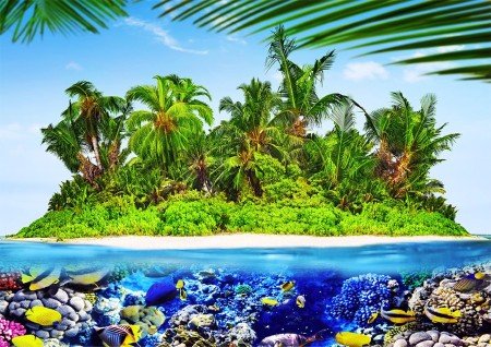Exotic treasure island, houten legpuzzel 200 stukjes