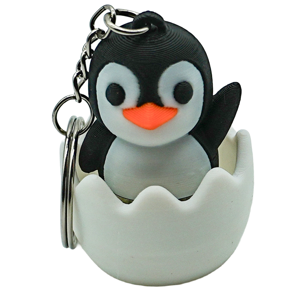 Baby Pinguïn fidget clicker sleutelhanger