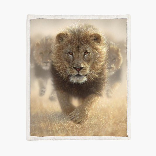 Fleece deken eat my dust, maat L