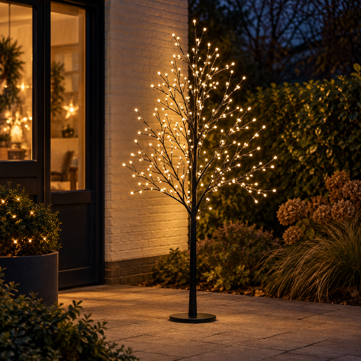 Lichtboom voor buiten, 150 cm, Ø 80 cm, 108 LED-lampjes
