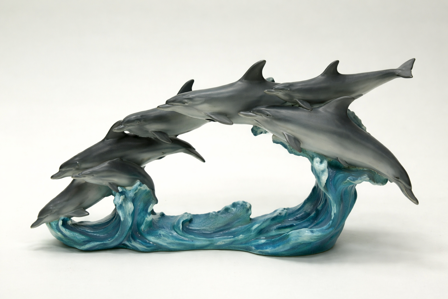 Dolfijnen pod beeldje, 32 cm