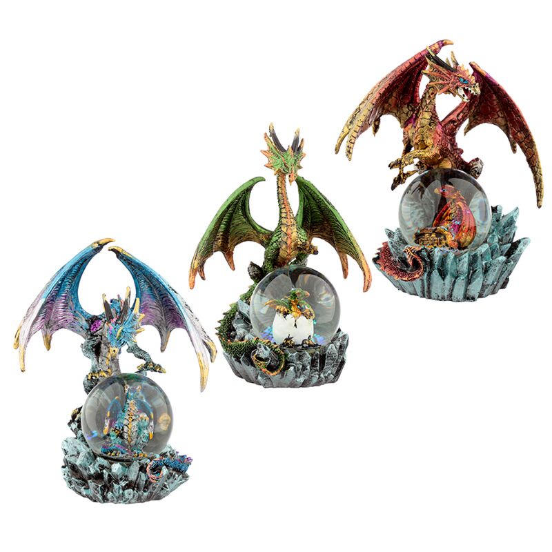 Dark legends, kristallen bol, draak, assorti