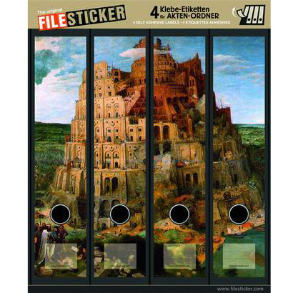 Ordneretiketten breed, 4 stuks Babylon