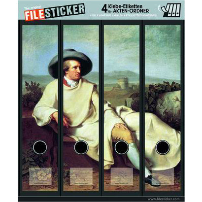 Ordneretiketten breed, 4 stuks Goethe