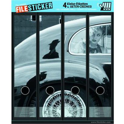 Ordneretiketten breed, 4 stuks vaarwel