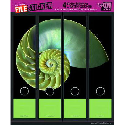 Ordneretiketten breed, 4 stuks Nautilus
