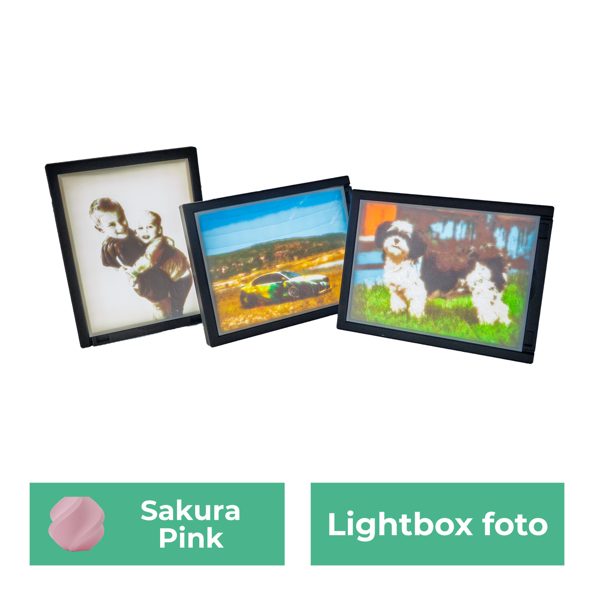Lightbox foto met lijst