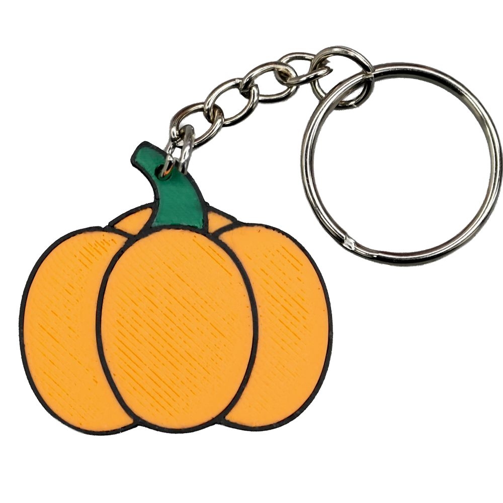 Pompoen sleutelhanger - Oranje
