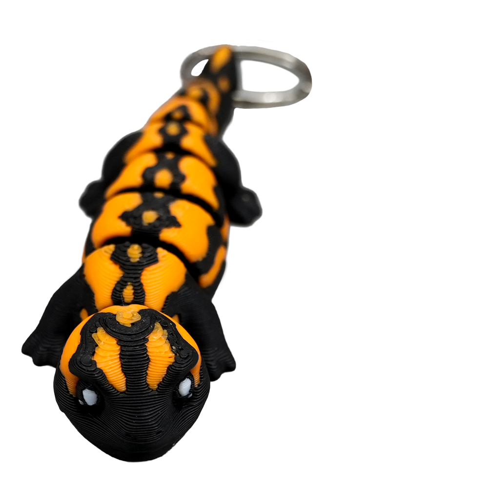Vuur salamander sleutelhanger