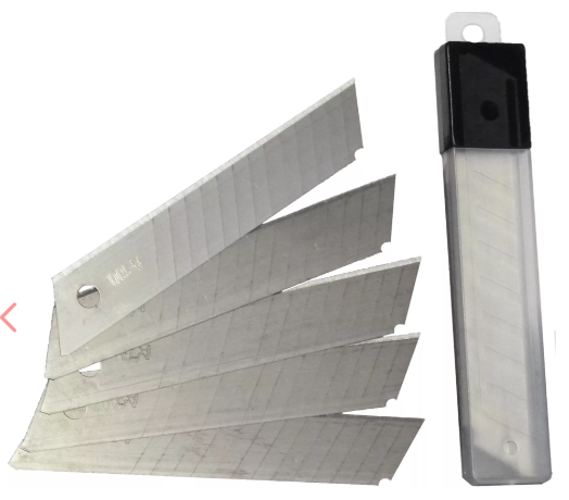 Reservemessen voor hobbymes, 18 mm