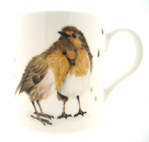 Roodborstjes mok, 300 ml