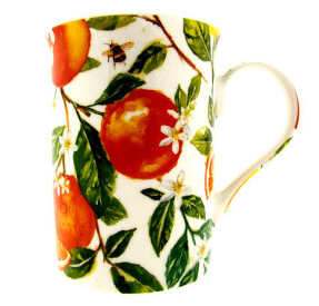 Orange & Lemons hoge mok, 300 ml
