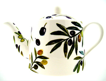 Olive Grove porseleinen theepot