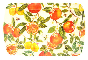 Oranges & Lemons melamine dienblad 21 × 14,5 cm