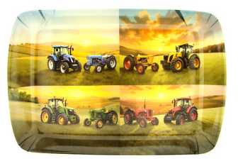 Tractors melamine dienblad 21 × 14,5 cm