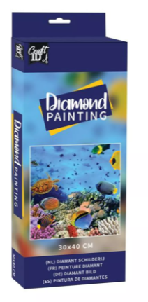 Onderwaterwereld diamond painting, 30 × 40 cm