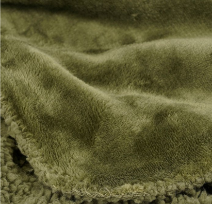 Mardy fleece plaid, donkergroen, 200 × 150 cm