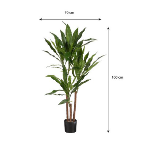 Dracaena kunstplant, Ø 70 × 100 cm