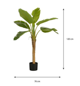 Bananenboom kunstplant, Ø 70 × 120 cm