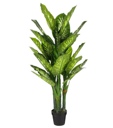 Dieffenbachia kunstplant, groen, Ø 70 × 150 cm