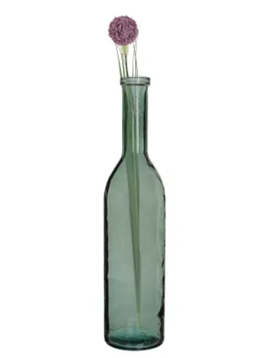 Rioja flesvaas, gerecycled glas, grijsgroen, Ø 18 × 75 cm