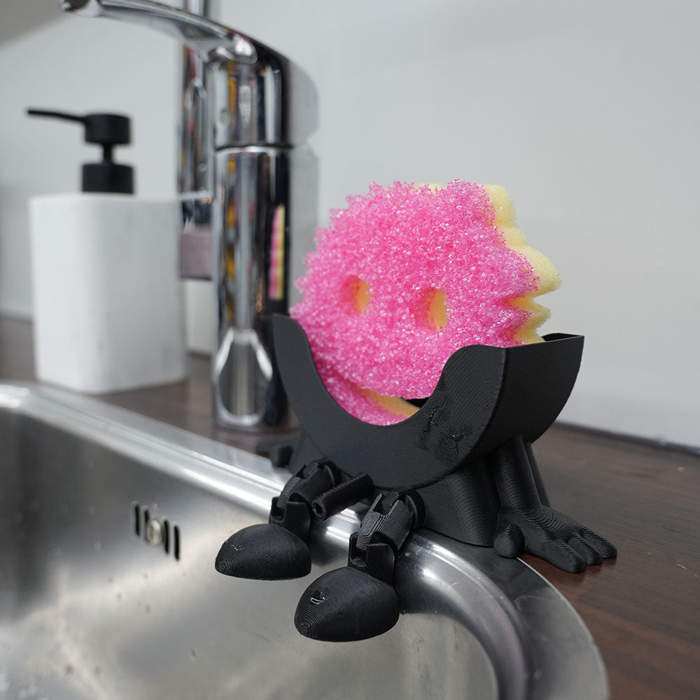 Scrub Daddy Schoonmaakspons houder funny met wateruitloop