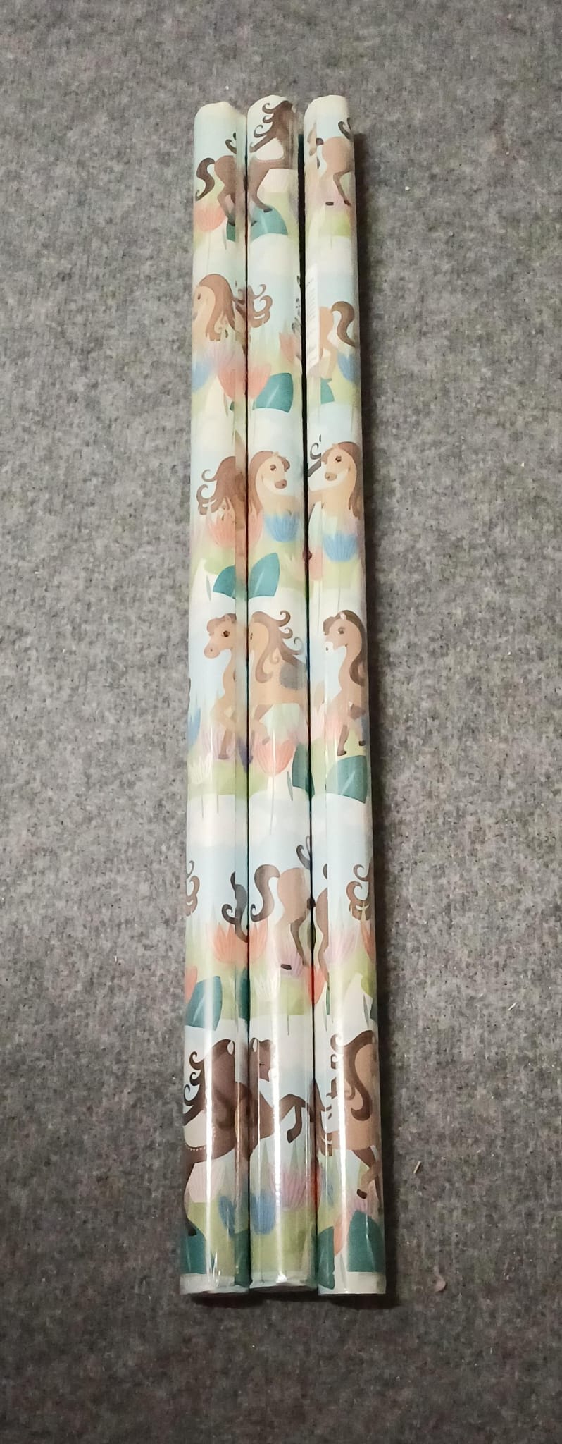Cadeaupapier met paardjes, per rol