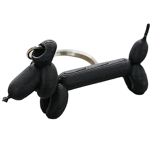 Wiener ballon hond sleutelhanger
