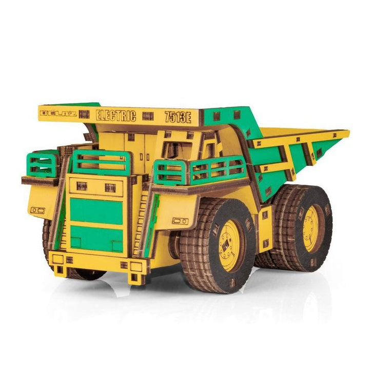 Mining Dump Truck Belaz-7513E houten 3D puzzel, 17 × 9 × 10 cm