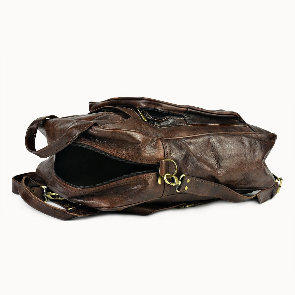 Zoya leren laptoptas en rugzak, 30 × 12 × 40 cm