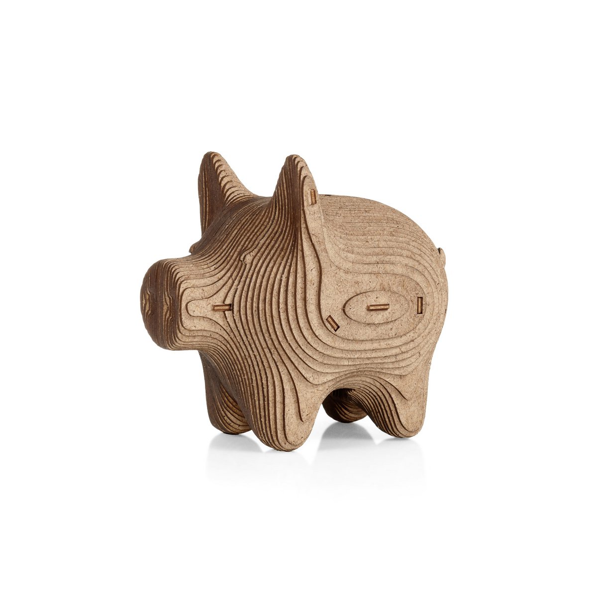 DIY houten spaarpot varken, 16,3 x 10,4 x 13,9 cm