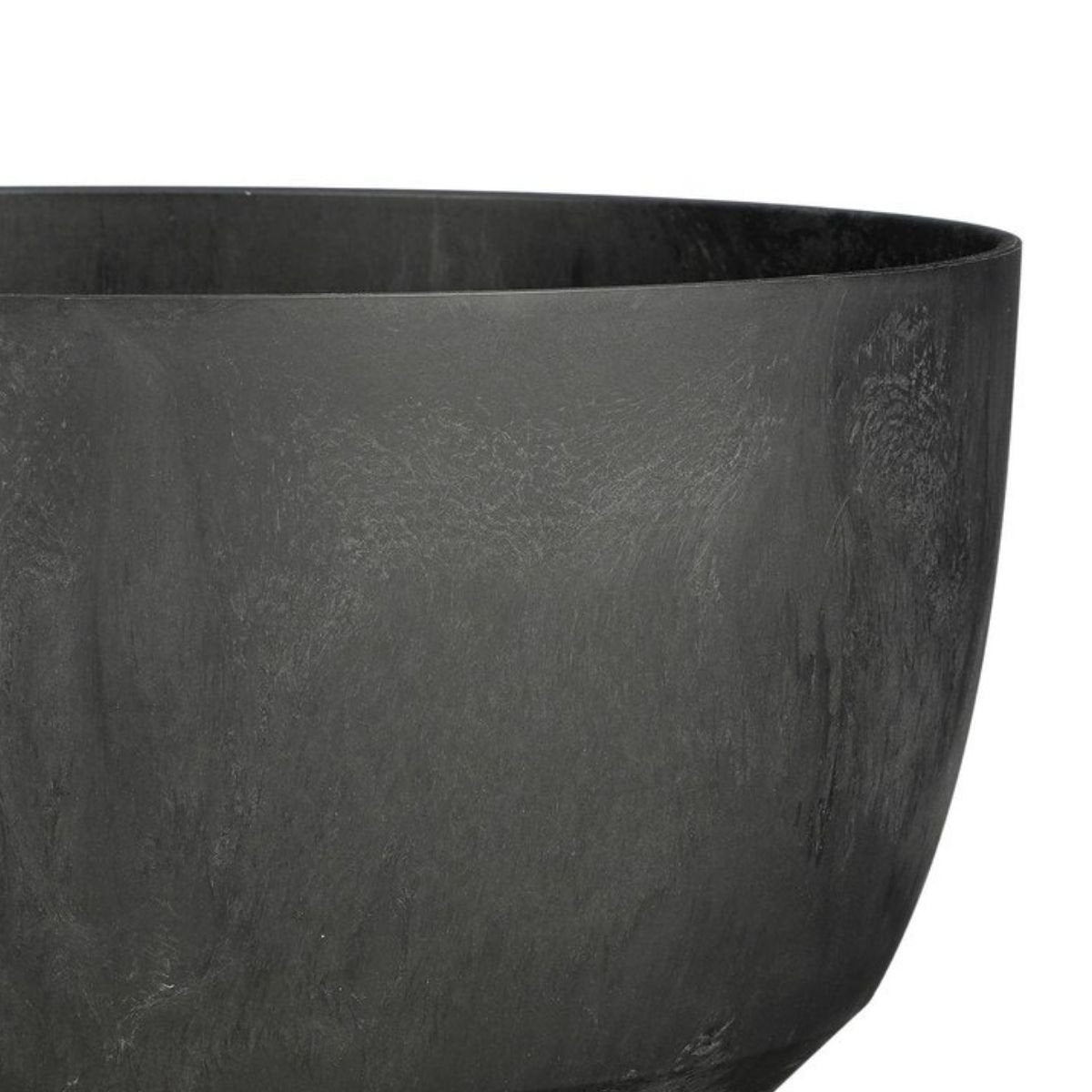 Doppio bloempot zwart cementlook Ø40 cm op poten