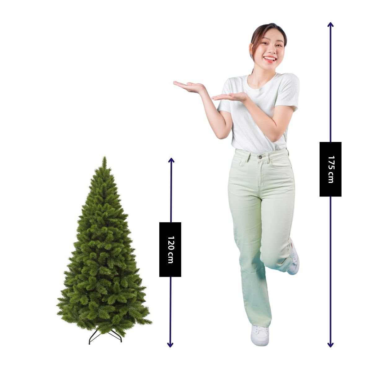 Camden kunstkerstboom, 120 cm Ø69 cm