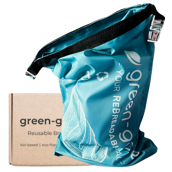 Herbruikbare broodzak XL van gerecycled rPET, 28 x 42 cm