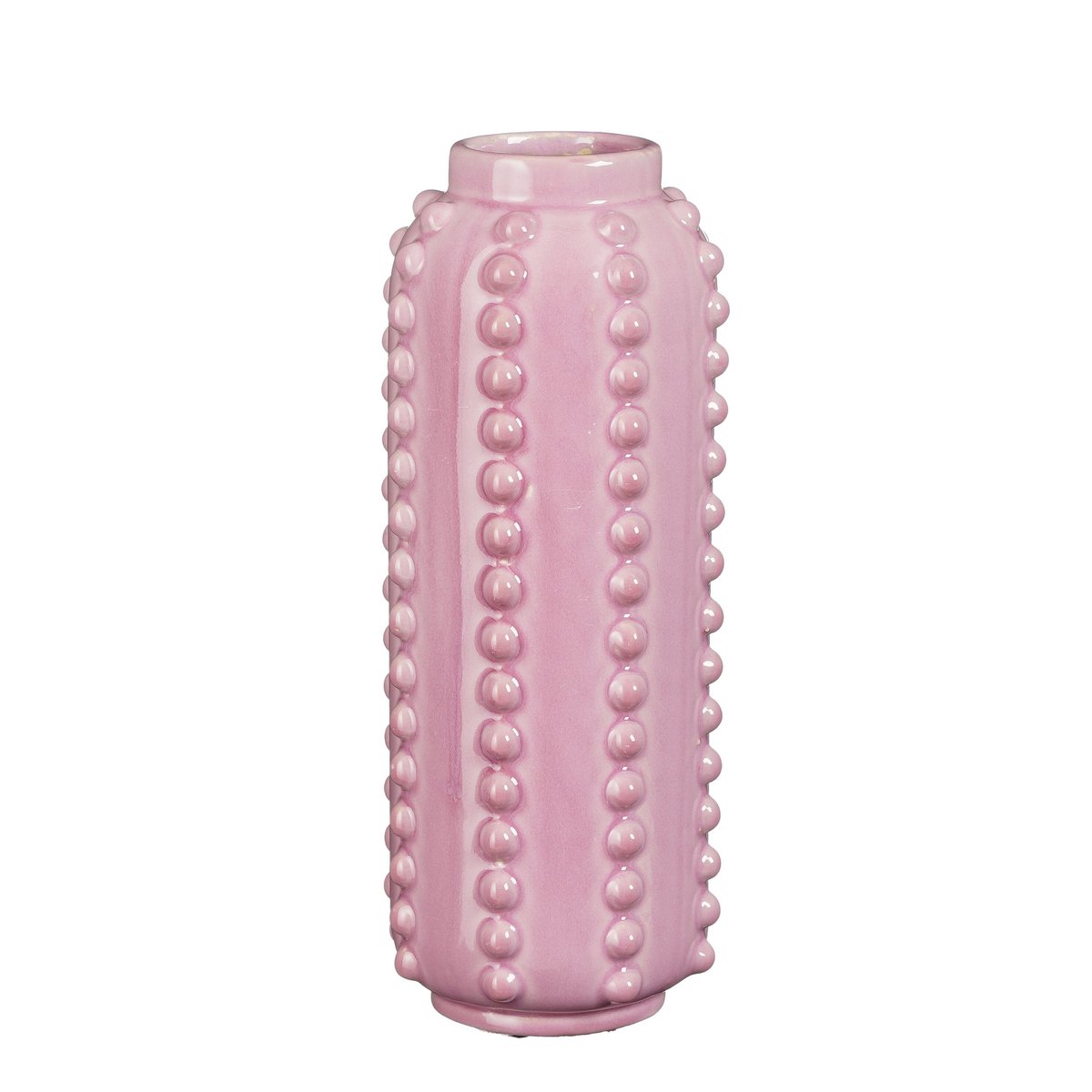 Mica Decorations Boaz Vaas – Keramiek Roze (H30 x Ø11 cm)